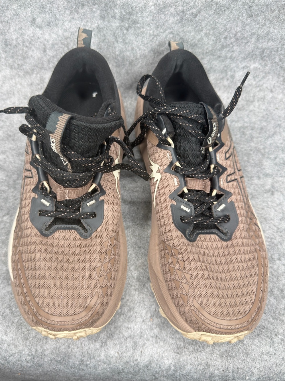 ASICS Gel-Trabuco 13 Trail Running Shoes Men’s 9 Taupe Grey Black 1011B973